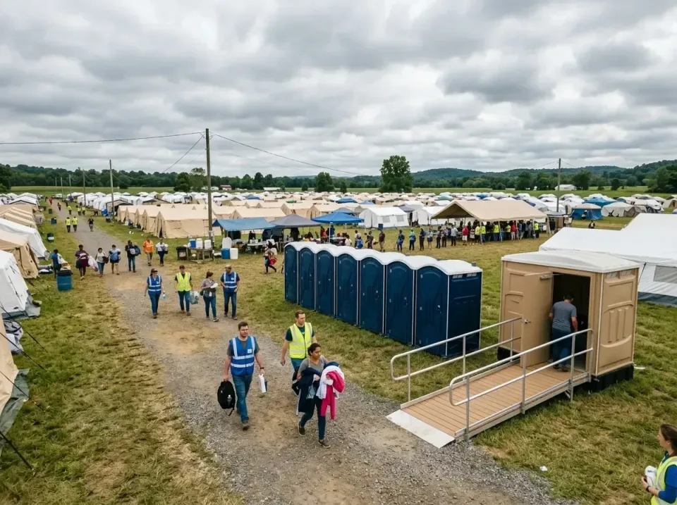 disaster-relief-camp-restrooms-010 — frequently asked questions, Dumpster & Portable Bathrooms Rental in Herington, KS